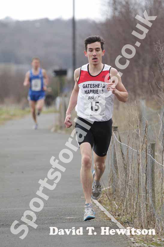 Marc Elliott (Gateshead) senior mens Elswick Road Relays.